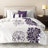 Lola Floral 100% Cotton 7-Piece Cal King Comforter Set-1068225418-1068225413
