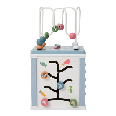 Wooden Activity Cube Montessori Educational Toy