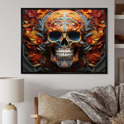 " Skull Eternal Rest Geometric II "