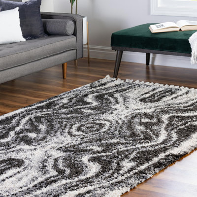 Tapis ikat gris Mitzy