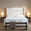 Black Upholstered Twin Panel Bed