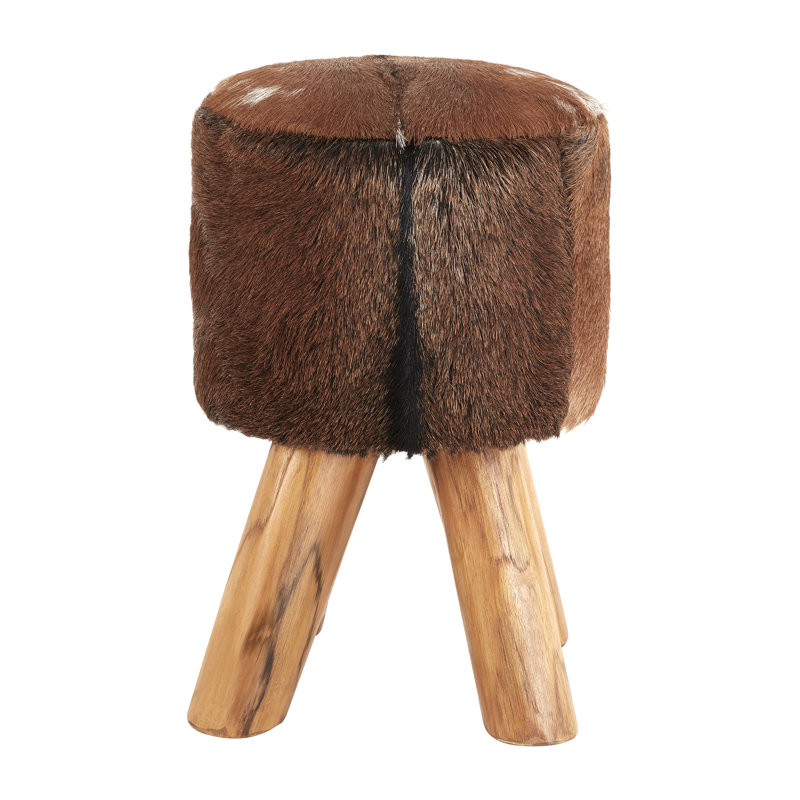 Meansville Solid Wood Accent Stool
