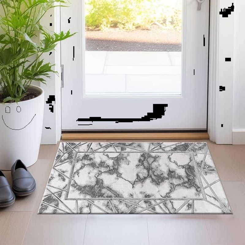 Abstract Area Rug, Rectangle 60 x 110 cm
