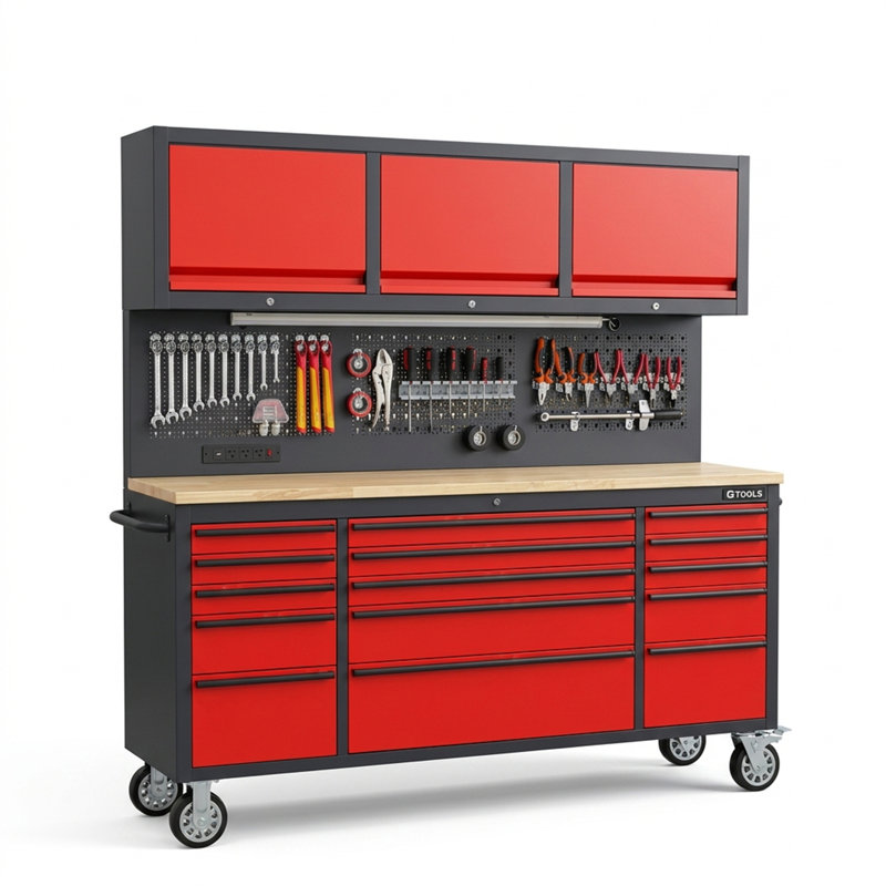 Rolling Tool Chest with Power Strip