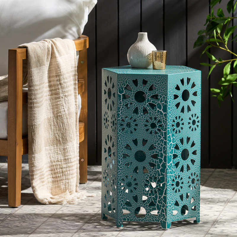 Table d'appoint en fer 14 po Teal