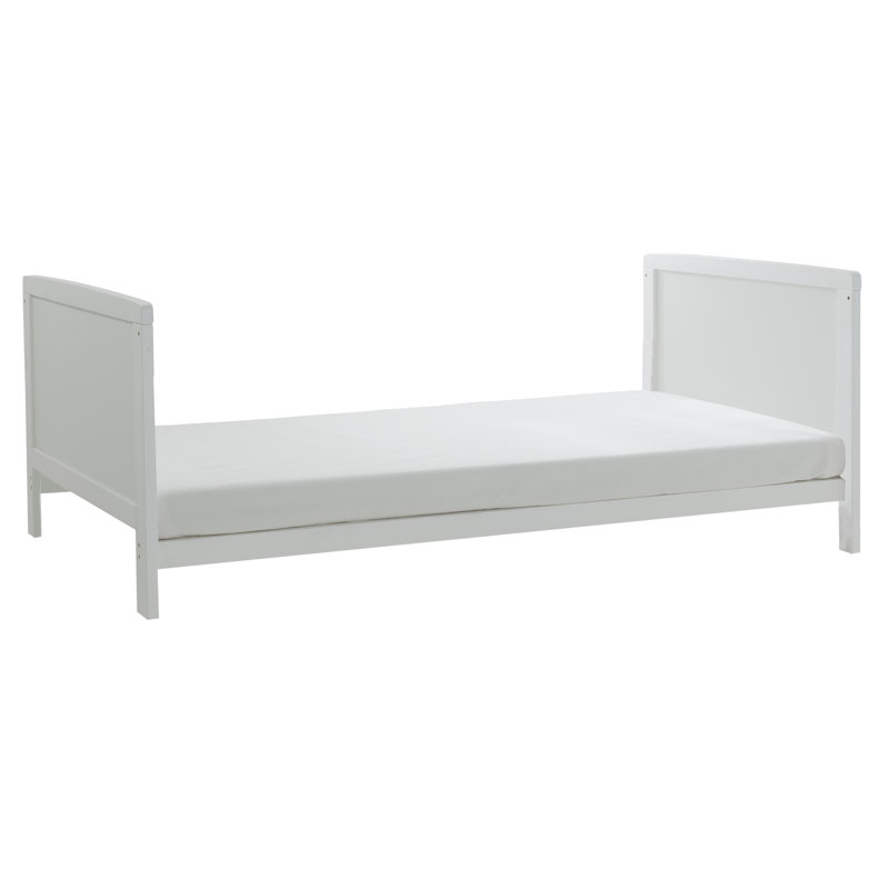 2 Cot Bed Bundle with Mattress, White