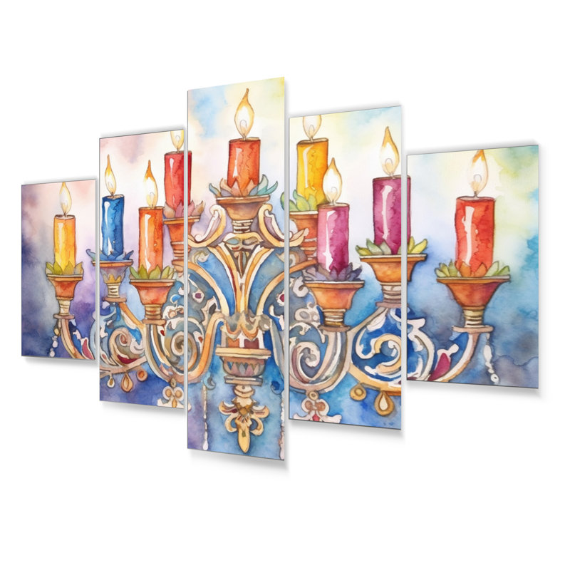 Sacred Creations - Ensemble de décorations murales en métal Judaïsme