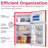 Frigidaire 3.1 Cu. Ft. Retro Compact Fridge Freezer Combo, 2-Door Refrigerator with Built-in Bottle Opener-100663868