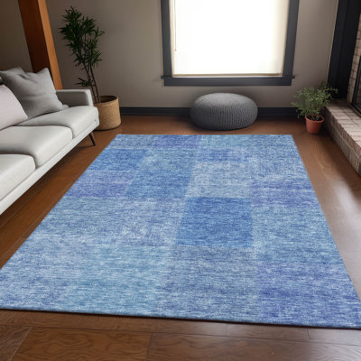 Premium Machine Washable Prisco Denim Rug