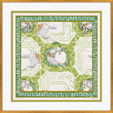Equitation In Green Giclee Print by Dana Gibson