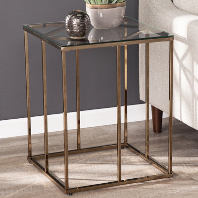 Nicholance Glass Top End Table