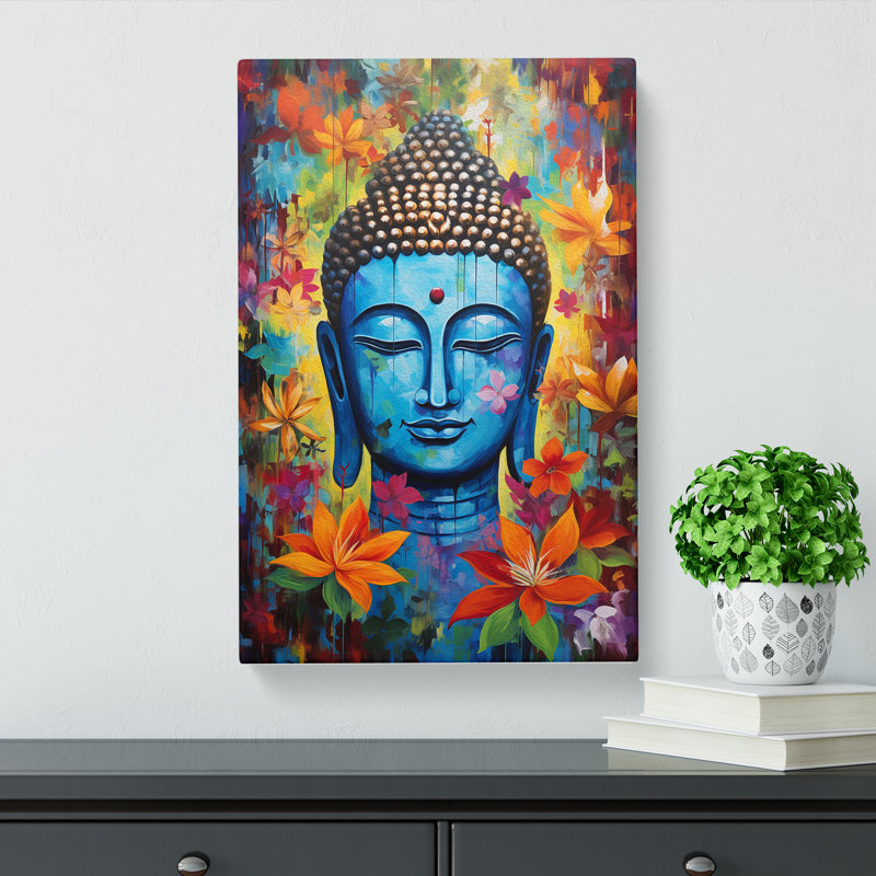 Buddha Expressionism - No Frame Print, 60cm H x 40cm W x 3cm D