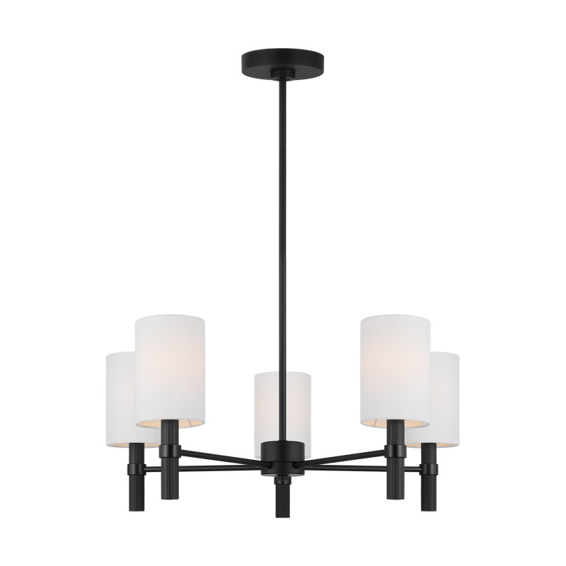 Manor Medium Chandelier, Midnight Black