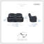 Ensemble de 2 fauteuils inclinables en similicuir respirant Briara