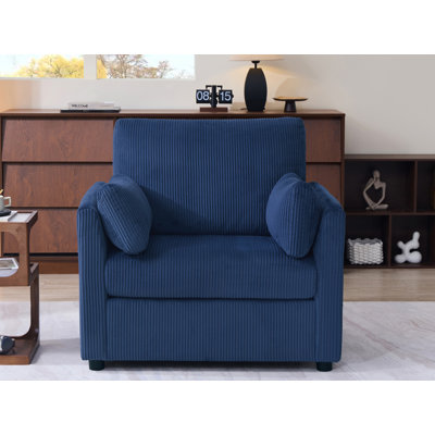 Upholstered Accent Armchair With Storage