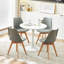 Kingsley Round Metal Base Dining Table-1645006005