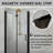 30-31.9 in. W x 72 in. H Frameless Bi-fold Shower Doors with Clear SGCC Tempered Glass-105844320