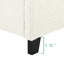 Lit très grand rembourré White Boucle pour une chambre charmante - Polyvalent