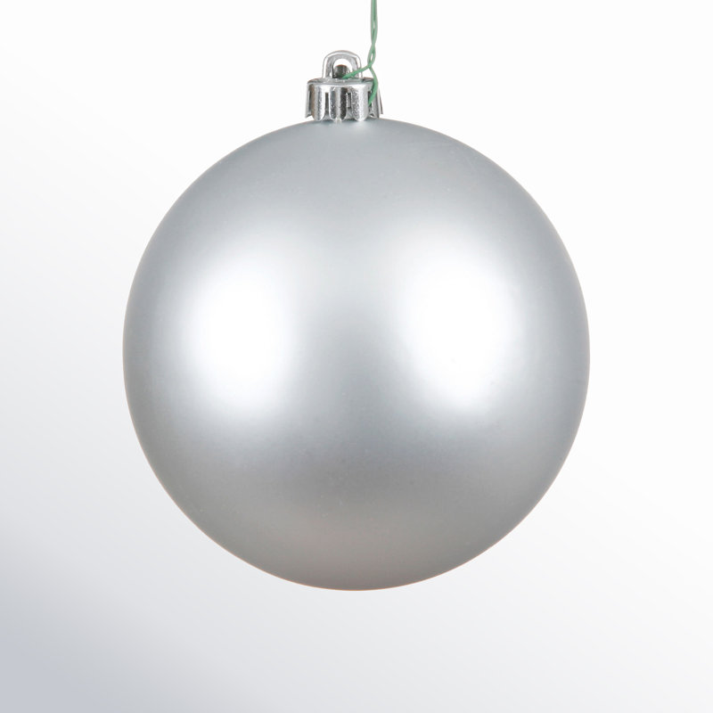 Décoration de boule décorative des Fêtes, H 2,75 po x l 2,75 po x P 2,75 po, Argent argent