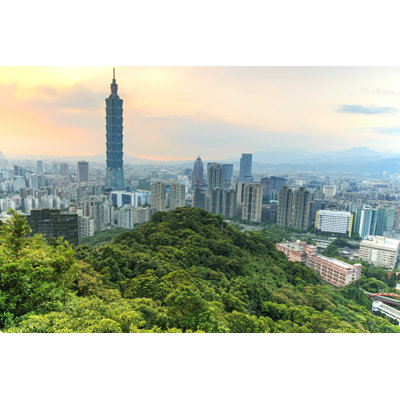 Taipei, Taïwan, horizon - photographie sur toile tendue
