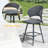 Otti Polyethylene (PE) Wicker Outdoor 25.2'' Counter Stool-1095589193