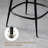 Counter Stool With Rattan Back-794839538