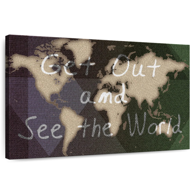 Aliaz See The World, 24" H x 36" W