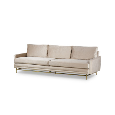 Andrew Martin 103'' Velvet Sofa