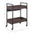 Jerrick Serving Cart, Walnut & Black Finish