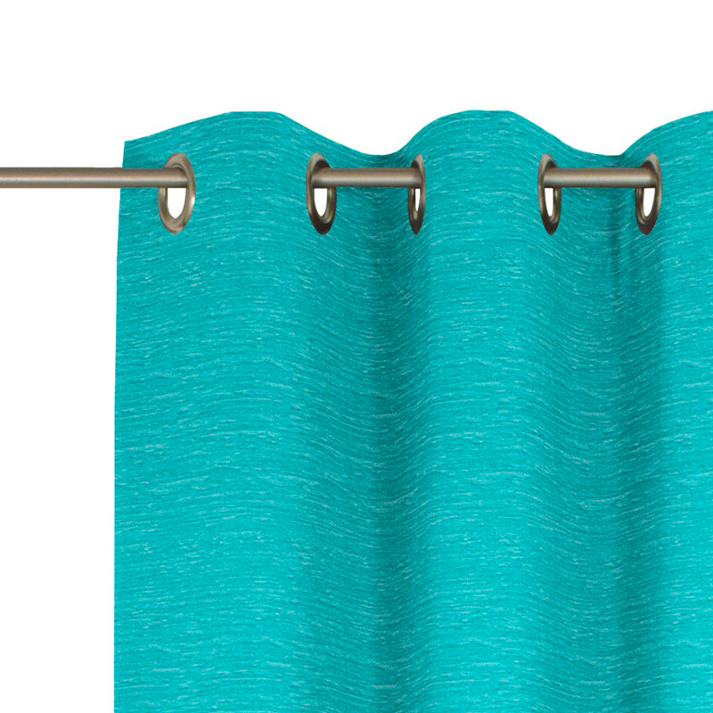Breedlove Eyelet Room Darkening Single Curtain, 270cm Width x 245cm Drop, Turquoise