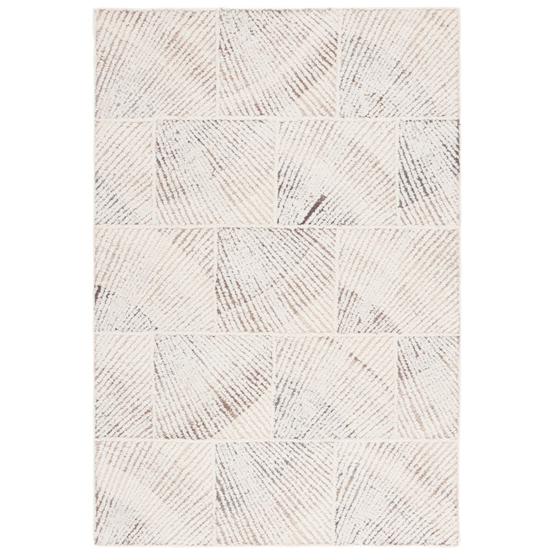 Abstract 778 Hand Tufted Wool Pile Geometric Indoor Use Only Rug, Rectangle 8' x 10'