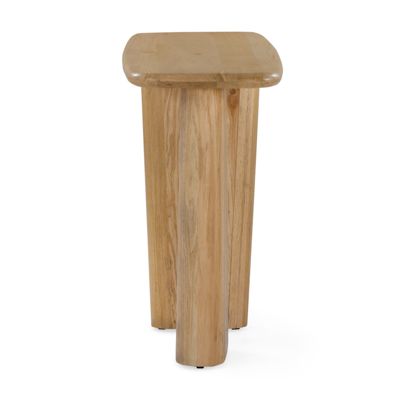 Daily 52'' Solid Wood Console Table, Natural Wood