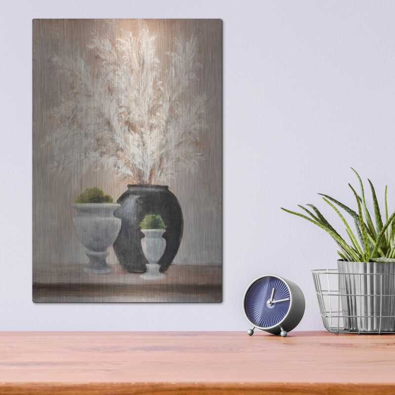 «Simple Pleasures Arrangement 2» par Julia Purinton, art mural en métal, H 16 po x l 12 po