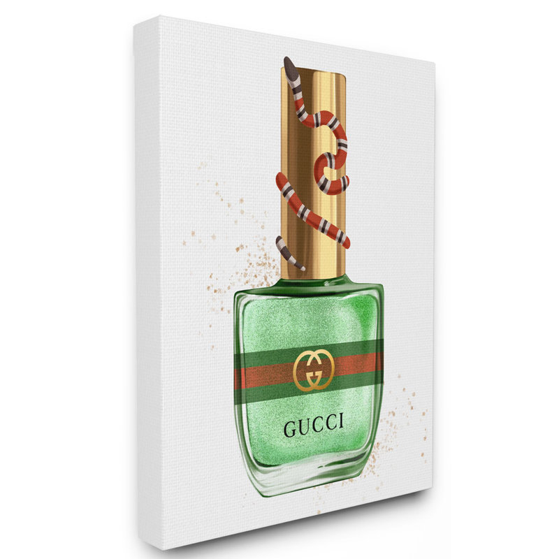 «maquillage de style lustre green gold, Toile tendue, H 20 po x l 16 po x P 1,5 po