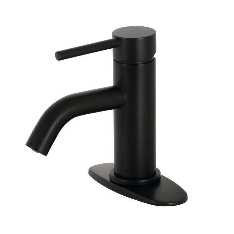 Kingston Brass Concord Single-Handle 1-Hole Deck Mount Bathroom Faucet with Push Pop-Up