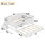 Lit double avec tablettes intégrées, petit escalier, rails de sécurité et lit gigogne de haute qualité, blanc-1303380578-1303380577