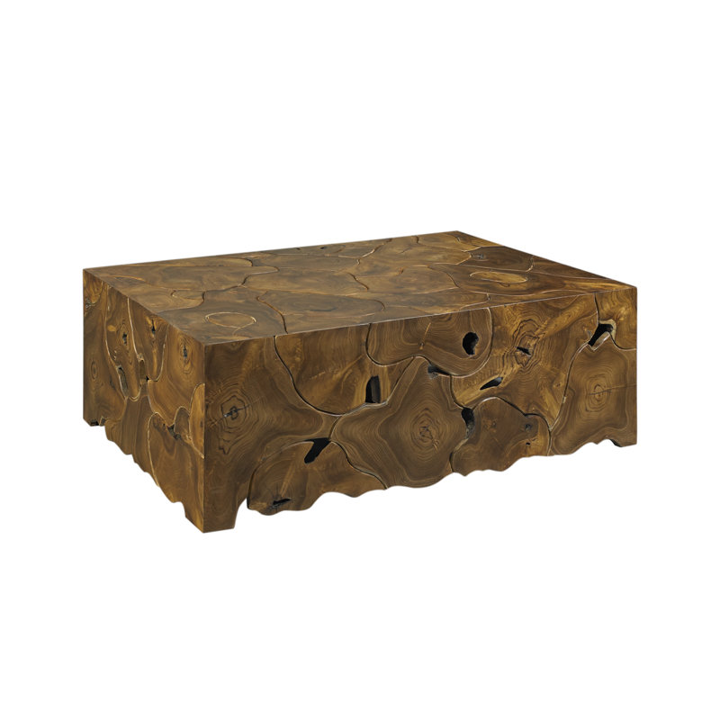 Table basse rectangulaire en teck
