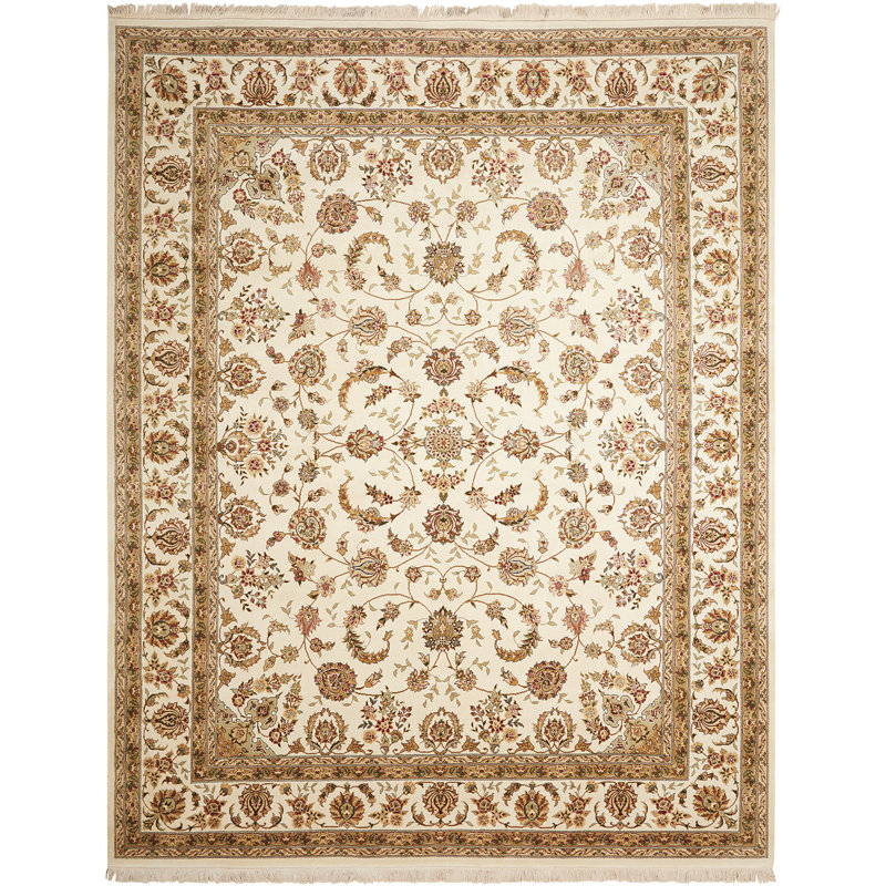 Bilbrey Wool Oriental Indoor Rug, Rectangle 11'6" x 8'6"