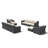 Eloisa Wicker 8 - Person Patio Conversation Sets with Cushions-226548633