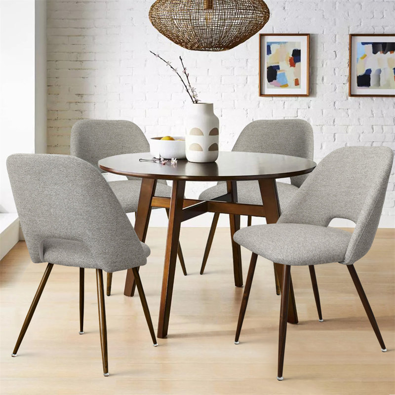 Aunnika 19'' H Upholstered Side Chair, Gray