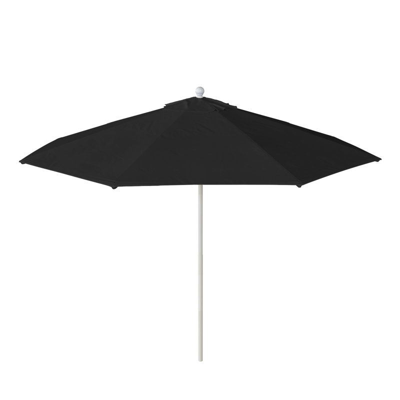Parasol commercial en bois gris 11 pi, Noir