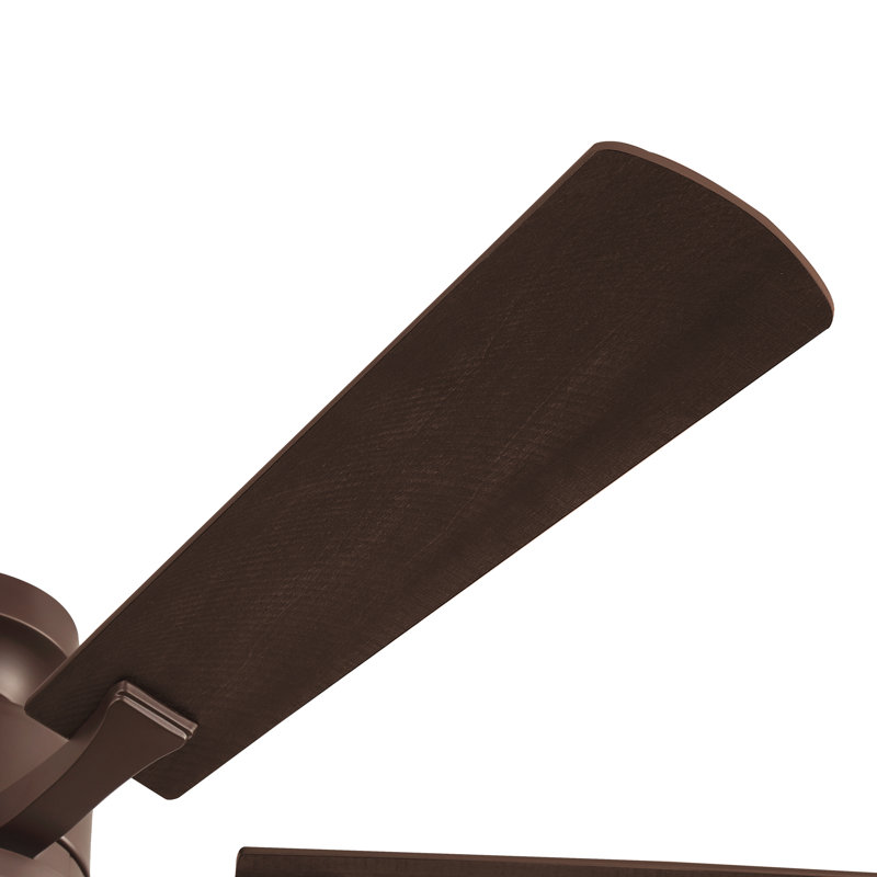  Ventilateur de plafond encastré moderne en bronze huilé 52 "avec lumière et télécommande Cissline pour chambre à coucher / salon / salle à manger