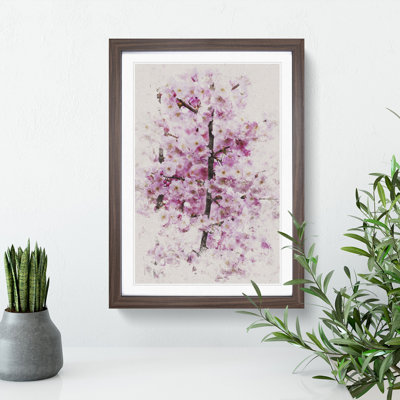 Pink Cherry Blossom Flowers Vol.2 - Picture Frame Graphic Art