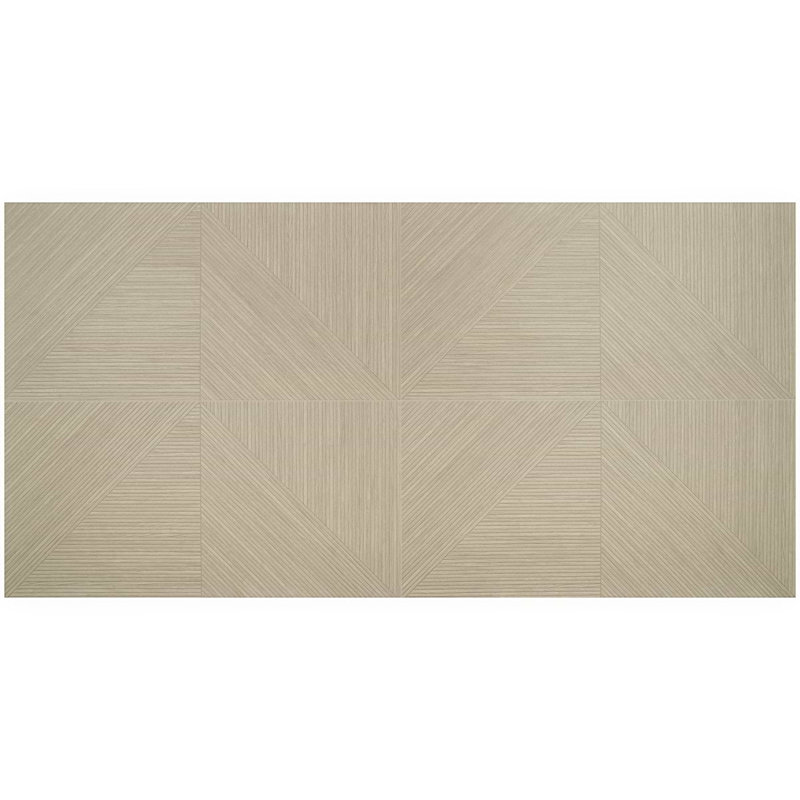 Enso 24x48 Ribbed Matte Fluted Wood Look Porcelain Tile, Oak