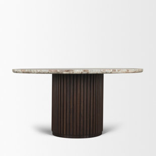 Marbrello 60" Round Marble Dining Table