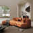 Orange Frosted Fabric