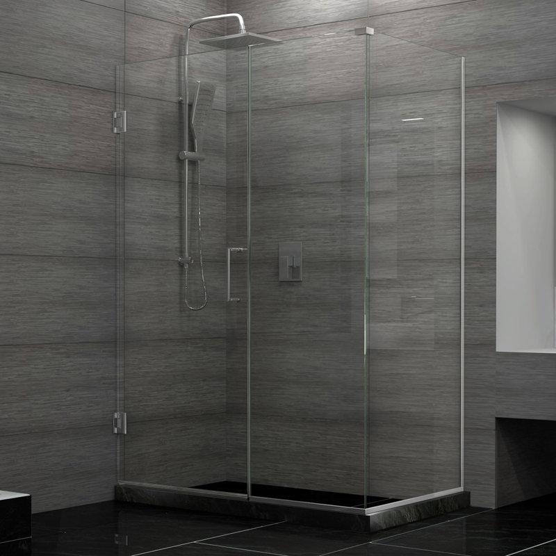 Bathfinesse Shower Panel Tower System, Rainfall With 8 Body Massage Jets And 4 Functions, Wall-Mounted Brushed Nickel, Anti-Scald Knobs