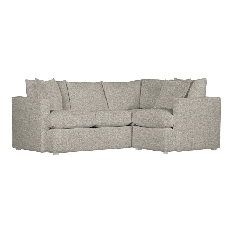 American Bungalow 2-Piece Sectional, Impala Storm, Dove Gray