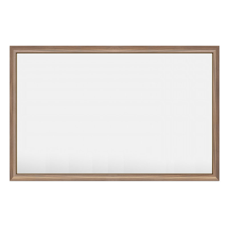 Miroir mural Amara, 55 po x 36 po, Bois brun foncé