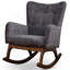 Chaise berçante en bois massif